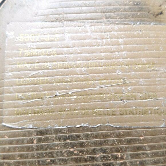 Pure Navy Womens Sz 7.5 M Black Leather 2 Strap Slide Sandals - Picture 9 of 10